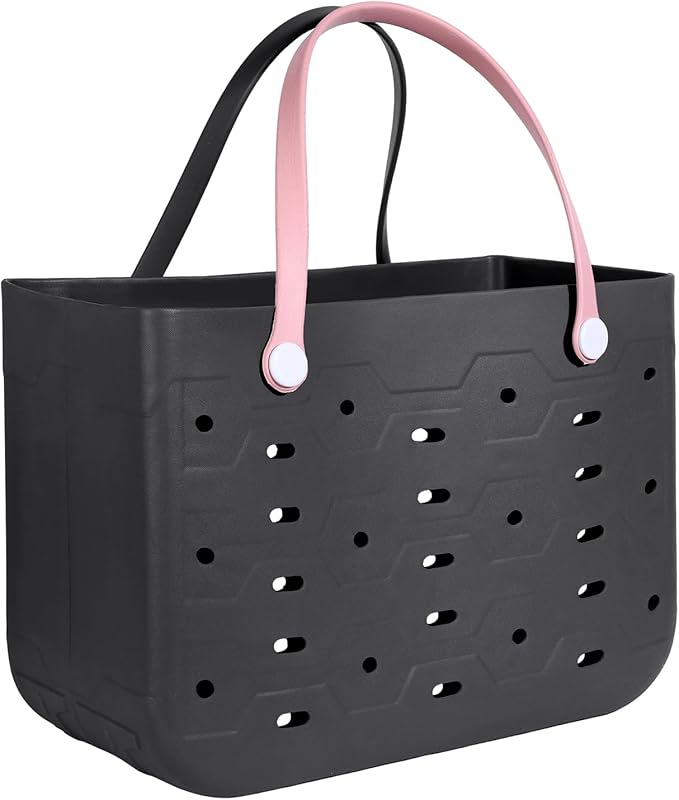 I LOVE MY MOM Rubber Beach Bag for Men & Women